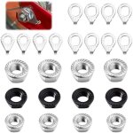 24 pi�ces kit d'�crous � bride pour roue de v�lo 12 pi�ces �crous pour v�lo et 12 pi�ces rondelles de ...