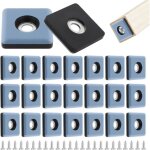 24 pieces patins meubles t�flon 25mm pied de chaise avec vis patins en t�flon ptfe tampon chaise patin ...