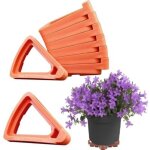 24 pi�ces soucoupe pour pot supports triangulaires respirants pour pots de fleurs - supports invisibles ...