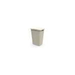 Panier à linge curver avec couvercle aspect jute 58l crème Panier à linge curver avec couvercle aspect jute 58l crème