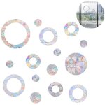 24pcs autocollants de fen�tre anti - collision translucides stickers anti collision oiseaux statique ...