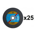 25 disques  trononner 125mm ps - forte a plat inox pferd cond. / pcs: 25 -  mm: 125 - ep. mm: 1. 6 ...