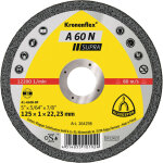 25 disques � tron�onner mp supra a 60 n d. 125 x 1 x 22, 23 mm - aluminium - 264298 - klingspor