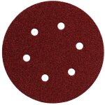 Lot de 25 disques abrasifs auto - agrippants metabo 150mm 6 trous grains assortis p60 / p80 / p120 pour ...