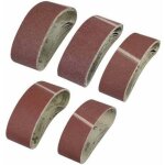 25 pi�ces bande de pon�age, 75 x 533mm tissu en tissu bande de pon�age 40 / 60 / 80 / 120 / 180 grains ...