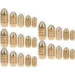 25 pi�ces plombs de p�che en cuivre, poids bullet pour app�ts et leurres - accessoires de p�che