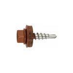 250 vis autoperceuses, t�te hexagonale 8 marron cuivr� 4, 8 x 28 mm zingu� sp�cial bac acier - afmc144828 ...