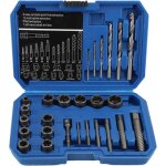 26 pi�ces extracteur de vis ecrou antivol, ensemble d'extracteurs de vis, acier chrom� avec adaptateur ...
