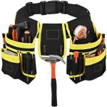 26 poches ceinture porte outil, magn�tique, sacoche outils bricolage avec porte marteau ceinture large, ...