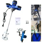 2600w malaxeur �lectrique, agitateur malaxeur � mortier m�langeur � b�ton r�glable � 6 vitesses, m14 ...