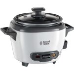 27020 - 56 cuiseur � riz 200 w noir, blanc - russell hobbs