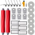 28 pi�ces d'accessoires pour roborock qv 35a / qv 35s / qr 798 / qr 598 robot, 2 brosses principales, ...