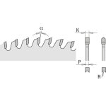 287. 034. 06h lame circulaire 160x2. 6 / 1. 8x20 z=34 hdf