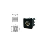 Embout � insert taraud� pour tube carr� 40x40 - m8