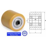 2gt roues et roulettes - galet 82 x 70 polyurthane orange alimentaire alsage inox (al) : 25 mm