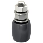 2gt roues et roulettes - guide olive nylon noir bombé diamètre 40 x 40 hauteur 84 vis de 14 mm 2gt roues et roulettes - guide olive nylon noir bombé diamètre 40 x 40 hauteur 84 vis de 14 mm