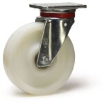 2gt roues et roulettes - roulette pivotante diamtre 200 mm roue polyamide 6 blanc renforce - 1000 kg ...