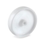 2gt roues et roulettes - roue polyamide blanc diam�tre 100 x 30 al�sage 12 longueur de moyeu 45 mm