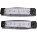 2pcs 12v 6 led gabarit de remorque feu arri�re feux de position clignotants lat�raux de lampe de signalisation ...