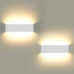 2pcs 12w appliques murales intérieures led s'allume de haut en bas blanc moderne pour magasin salon balcon ... 2pcs 12w appliques murales intérieures led s'allume de haut en bas blanc moderne pour magasin salon balcon ...
