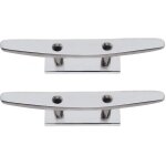 2pcs 4 pouces acier inoxydable 316 taquets d'amarrage � 2 trous pour s�curisation des quais de bateaux ...