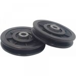 2pc 90 mm roulement poulie nylon, poulie musculation, roue universelle pour c�ble machine gym �quipement ...