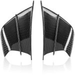 2pcs ailes de moto, aile car�nage moto kit aile a�rodynamique moto aile car�nage en fiber carbone aileron ...
