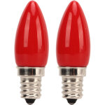 2pcs ampoule bougie e12 4 led smd2835, 220v 1. 5w, verre clair pour lustre applique murale plafonnier ...