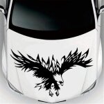 2pcs autocollant de capot de voiture, cr�ative personnalit� autocollant de aigle �tanche autocollant ...