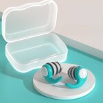 2pcs bouchons d'oreilles de piscine, lot de 3, r�utilisables et �tanches, en silicone, pour le surf et ...