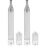 2pcs briquet � souffleur en acier inoxydable mini outil � feu pour randonn�e pique - nique