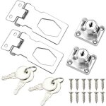 Vurahome - 2pcs cadenas moraillon inox verrou a cl� serrure cadenas utilitaire 2, 5 pouces pour casier ...