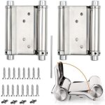 2pcs charni�res de porte de saloon gond porte battante charni�re � ressort apacit� de charge jusqu'� ...