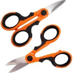 2pcs ciseaux c�ble fibre optique, ciseaux d'�lectricien et d�nudeur de c�ble, pour ciseaux �lectriques ...