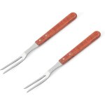 2pcs fourchette � d�couper fourchette � viande en acier inoxydable fourchette de cuisson avec poign�e ...