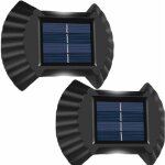 2pcs lampe solaire exterieur, ip65 �tanche �clairage mural d�corative lumi�re blanc chaud, lampe cl�ture ...