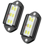 2pcs led eclairage plaque immatriculation �tanche 6 smd led feux arri�re lampe de plaque d?immatriculation ...