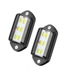 2pcs led eclairage plaque immatriculation �tanche 6 smd led feux arri�re lampe de plaque d'immatriculation ...