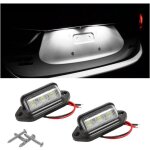2pcs led plaque d'immatriculation lumi�re, immatriculation �tanche 6led feux arri�re lampe de plaque ...