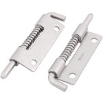 2pcs loquet a ressort targette a ressort verrou de porte serrure pour meuble portail garage acier inox ...