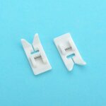2pcs pied de biche de t�flon antiadh�sif pour machine � coudre syst�me snap - on pour singer, janome, ...