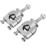2pcs pince support riser, 7 / 8 '22 mm pince support de fixation de guidon de moto support de montage ...