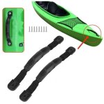 2pcs poign�es de transport de kayak?27cm?, poign�es de remplacement de kayak avec 8pcs vis poign�e de ...
