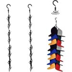 2pcs porte casquette, support de casquette de baseball organisateur casquette mural avec 16 clips organisateur ...