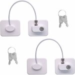 2pcs s�curite fen�tre enfant, entreb�illeur de fen�tre pvc sans percer, auto - adh�sive serrure de porte ...