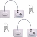 2pcs s�curite fen�tre enfant, entreb�illeur de fen�tre pvc sans percer, auto - adh�sive serrure de porte ...