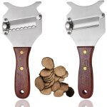 2pcs trancheur de truffes professionnelle lame d'acier inoxydable tranchante r�glable trancheur � fromage ...