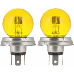 2x ampoule 12v 45 / 40w p45t jaune double filament phare feu avant projecteur voiture moto ancienne vintage ...
