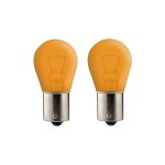 2x ampoule ba15s 21w 6v orange voiture moto scooter r�paration changement �clairage lumi�re