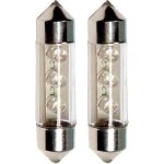 2x ampoules navette 3 led blanche 12v 8. 5 - 8 x5